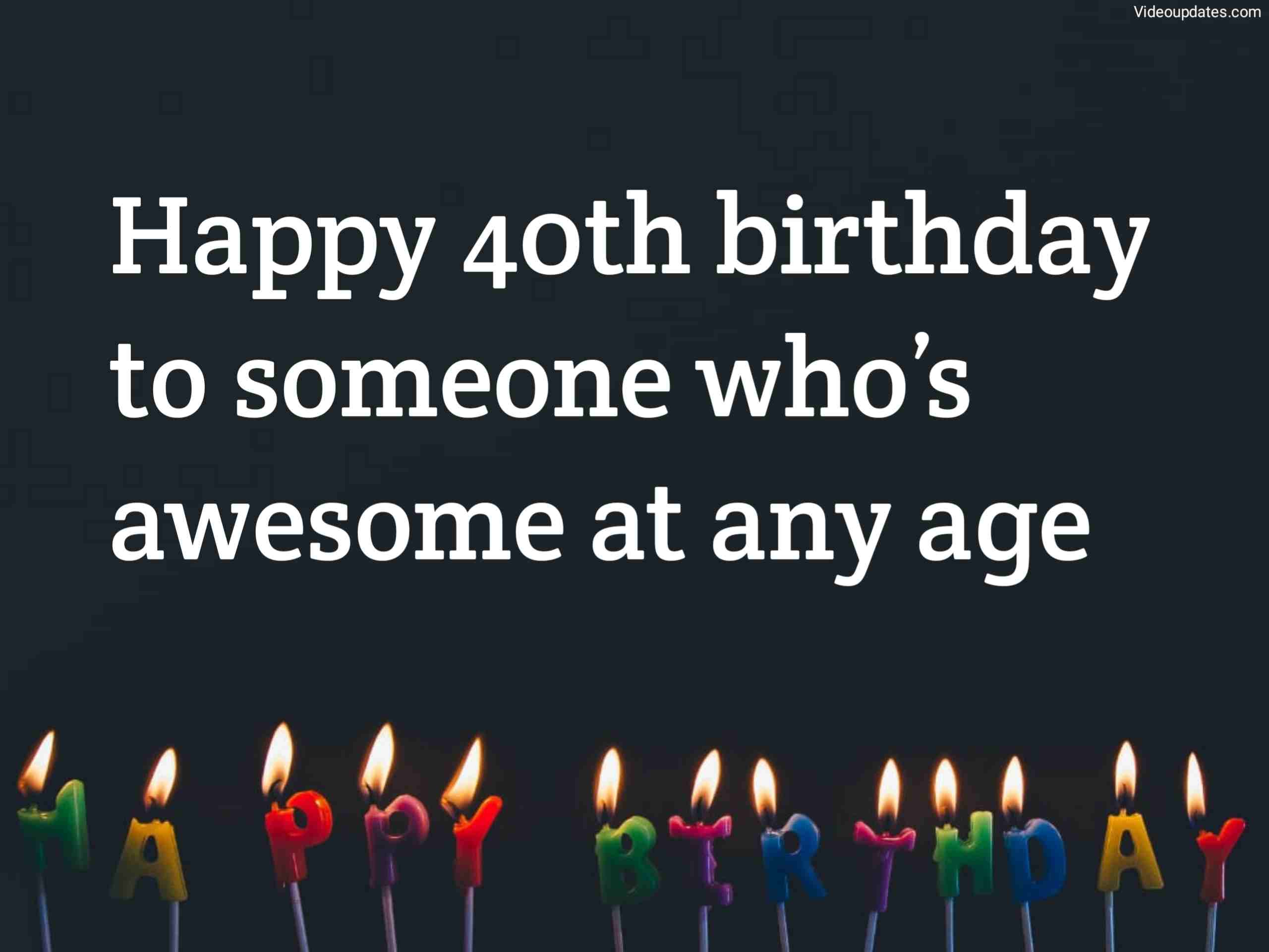 Funny 40th Birthday Wishes